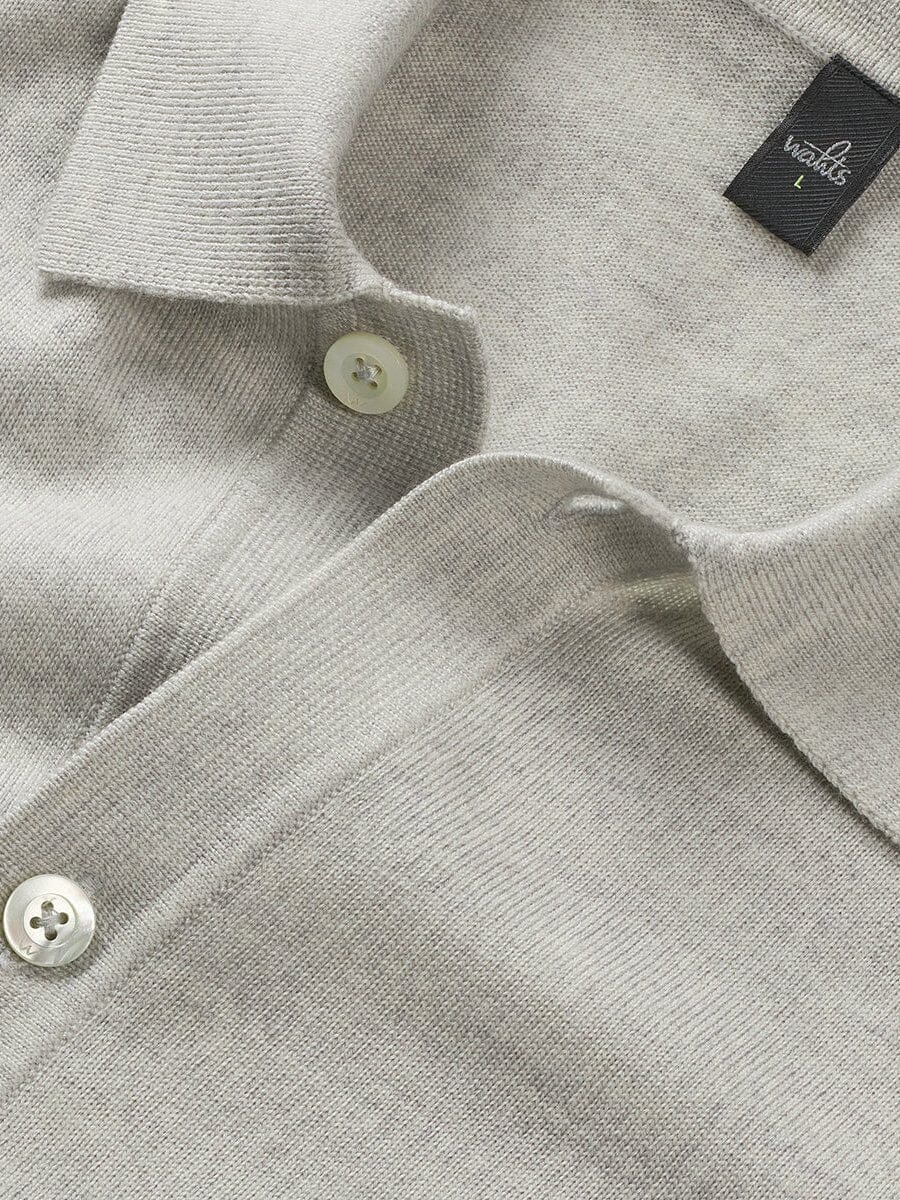 
                  
                    WAHTS - Cardigan Pearson Extrafine Merino Winter White Melange Truien Wahts 
                  
                