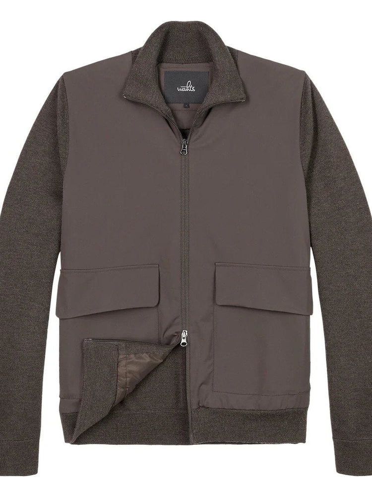 WAHTS - Hybrid Jacket Dawson Dark Brown Jassen Wahts 