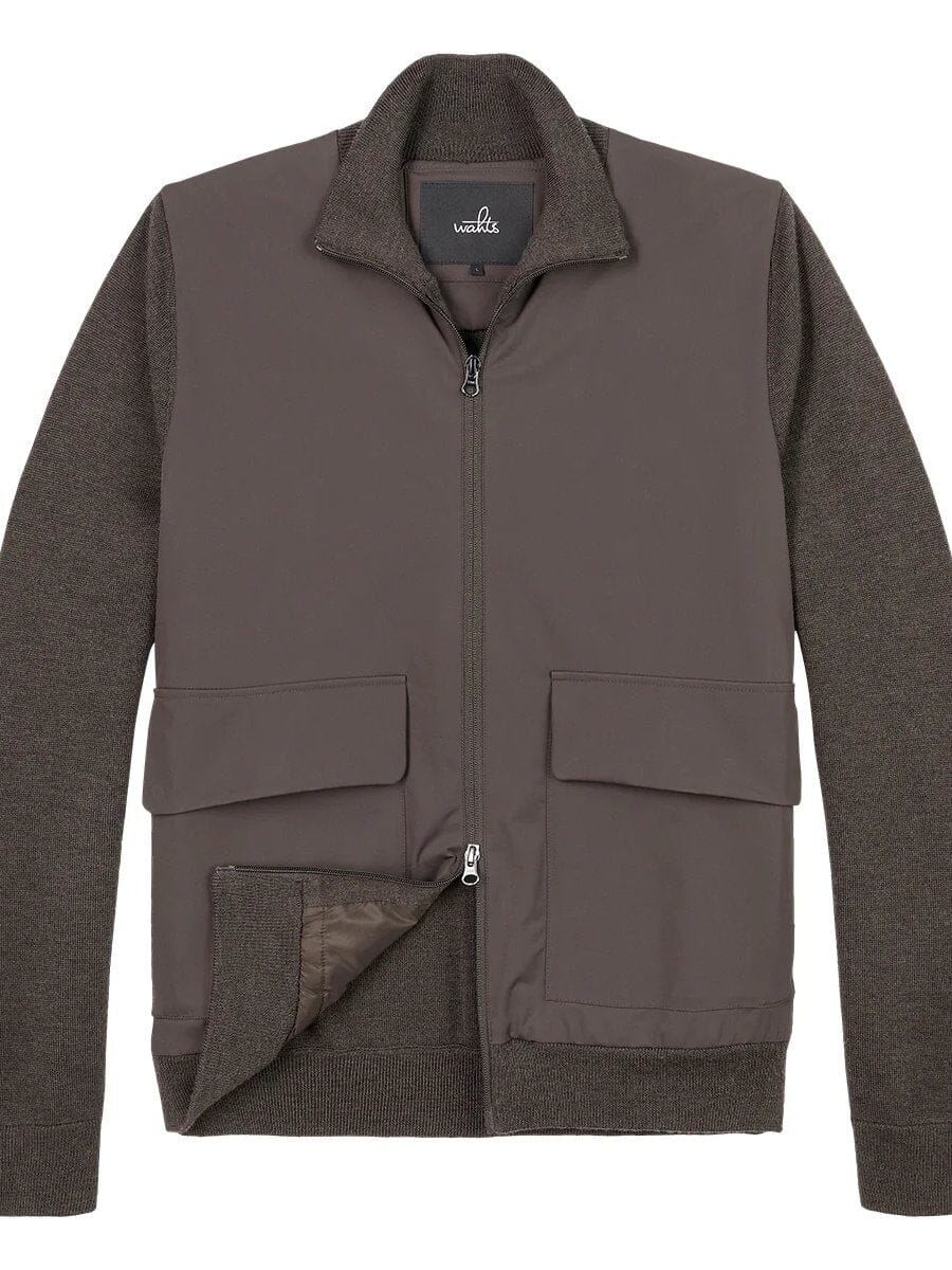 WAHTS - Hybrid Jacket Dawson Dark Brown Jassen Wahts 