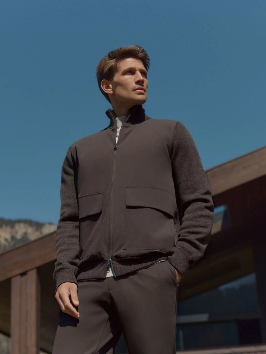 WAHTS - Hybrid Jacket Dawson Dark Brown Jassen Wahts 