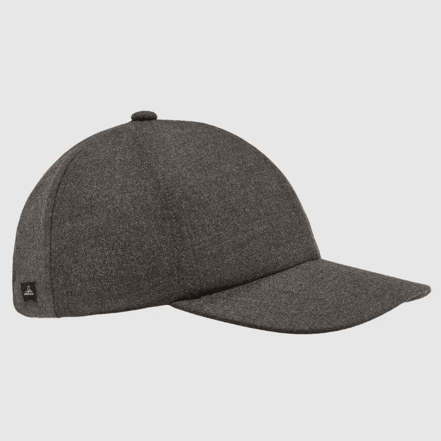 WAHTS - Pierce Stretch Wool Cap Dark Brown Melange Petten Wahts 