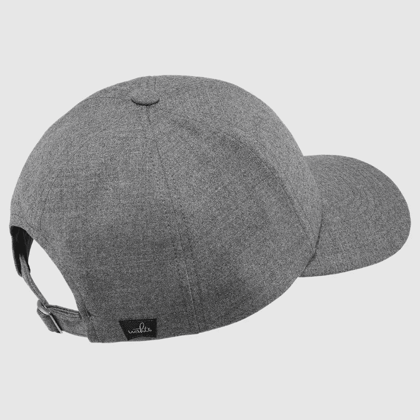 WAHTS - Pierce Stretch Wool Cap Mid Grey Melange Petten Wahts 