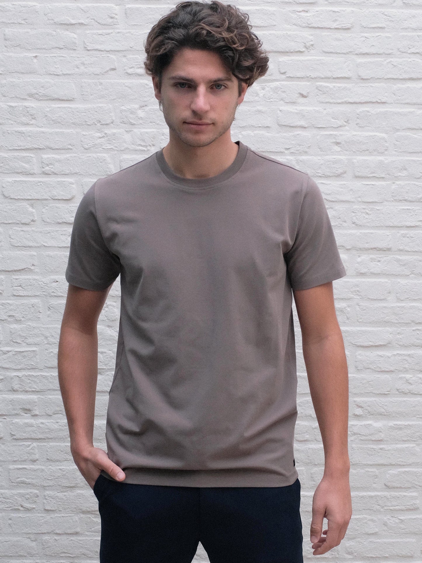 WAHTS - T-Shirt Berkley Berkley Taupe Brown T-shirts Wahts 