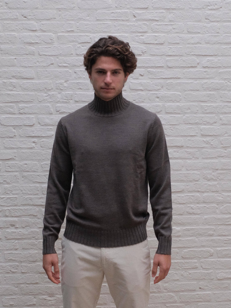 
                  
                    WAHTS - Trui Turtleneck Rogers Taupe Melange Truien Wahts 
                  
                