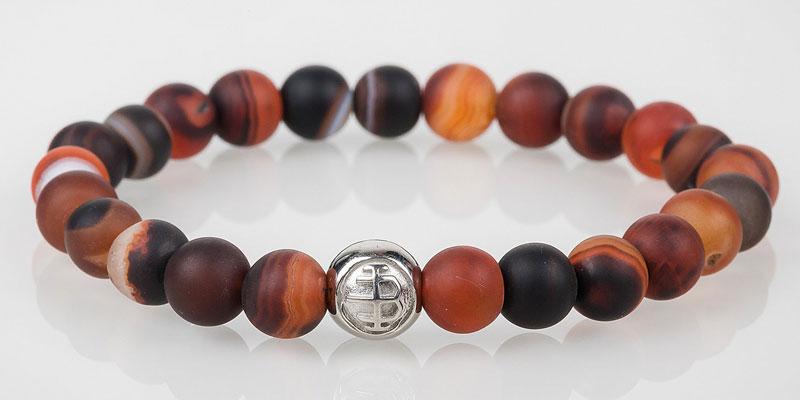 Exclusive - Striped Agate Exclusive Icon Bracelets 