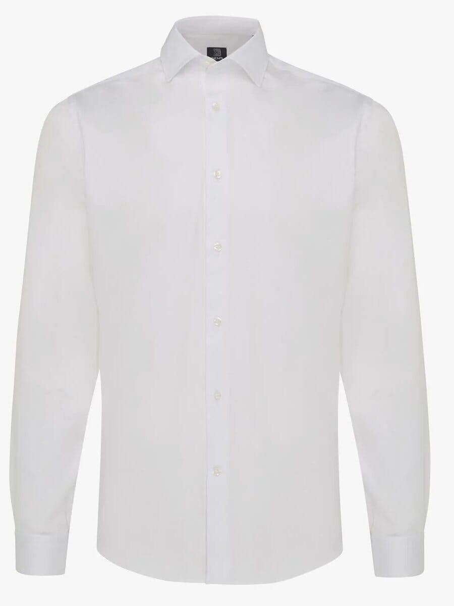 GENTI - Hemd Basic Vinson White Hemden Genti 